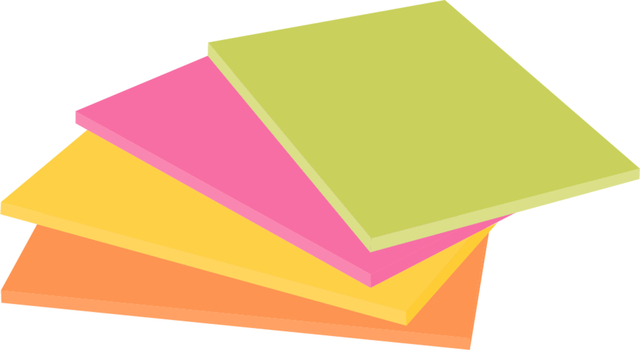 Memoblok Post-it 6445 Super Sticky 152x101mm assorti 4 stuks — Photo 2 sur 2