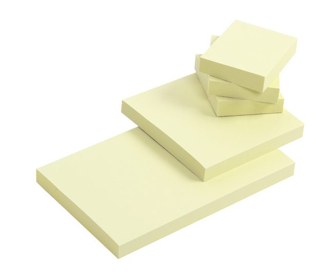 Memoblok Quantore 76x76mm geel 100 vel — Photo 2 sur 2