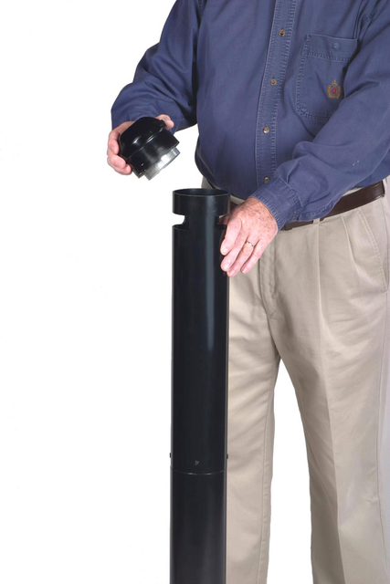 Asbak Rubbermaid Smokers' Pole vrijstaand zwart — Foto 2 von 2