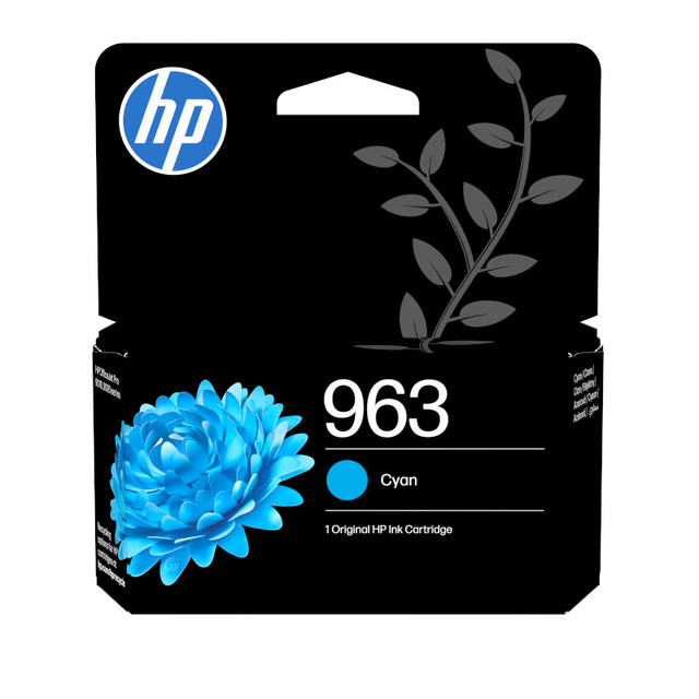 Inktcartridge HP 3JA23AE 963 blauw
