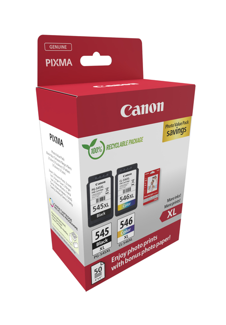 Inktcartridge Canon PG-545XL +  CL-546XL zwart + kleur — Foto 2 von 2