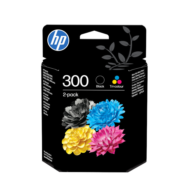 Inktcartridge HP CN637EE 300 zwart + kleur