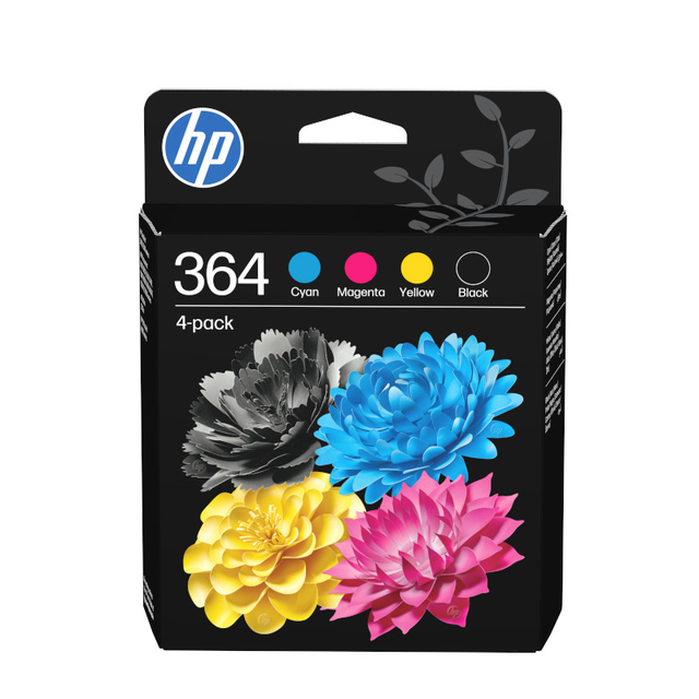 Inktcartridge HP N9J73AE 364 zwart + 3 kleuren