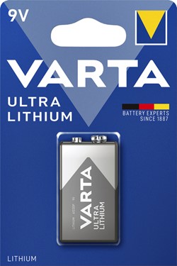 Batterij VARTA Ultra lithium 9Volt