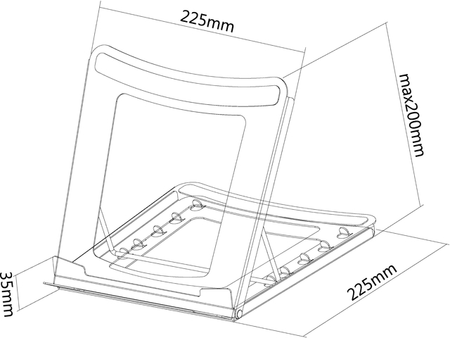 Laptopstandaard Neomounts NSLS075 zwart — Photo 2 sur 2