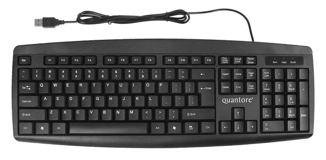 Toetsenbord Quantore QWERTY zwart