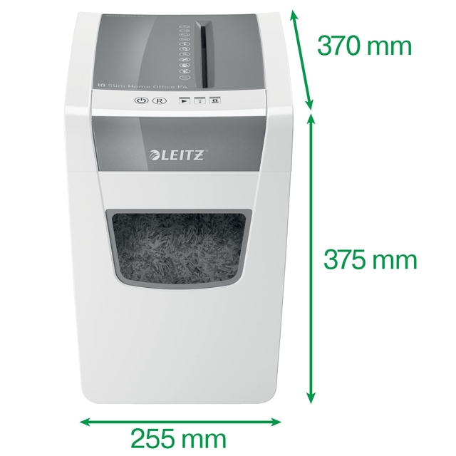 Papiervernietiger Leitz IQ Slim Home Office P4 snippers 4x28mm — Foto 2 von 2