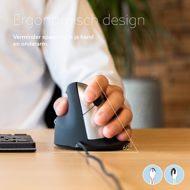 Ergonomisch muis R-Go HE Break Draad Links M — Photo 2 sur 2