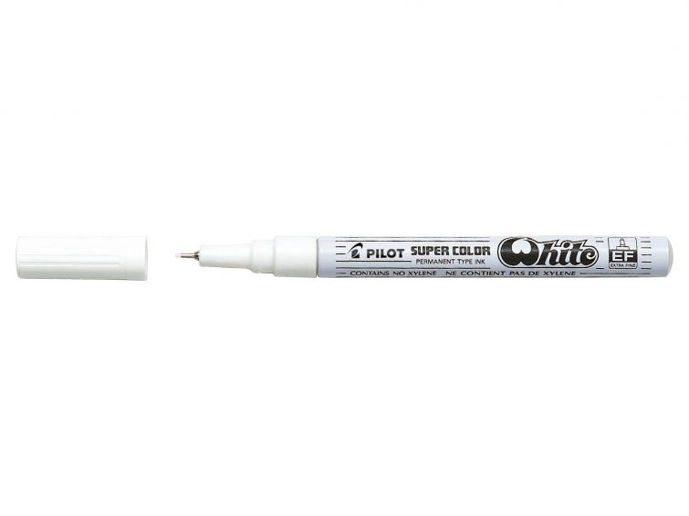 Fineliner PILOT Super Color extra fijn wit