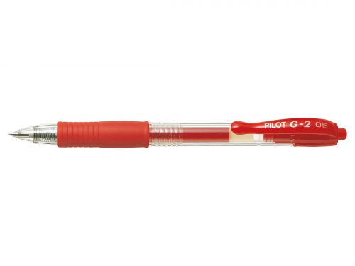 Gelschrijver PILOT G-2 + fijn rood