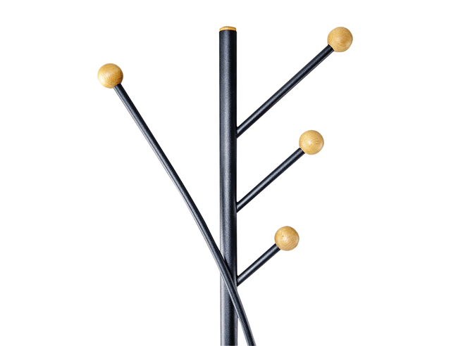 Kapstok MAUL Aura staand 180cm 4 haken zwart — Photo 2 sur 2