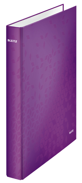 Ringband Leitz WOW A4 maxi 2-rings D-mechaniek 40mm paars