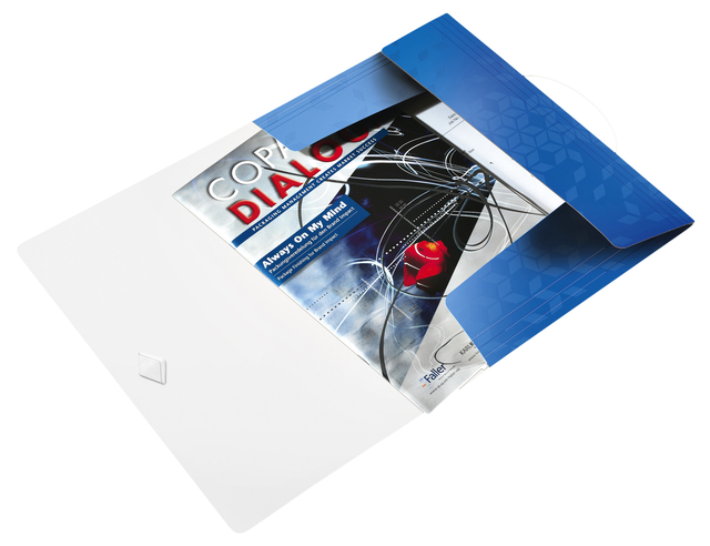 Elastomap Leitz WOW A4 3 kleppen PP blauw — Foto 2 von 2