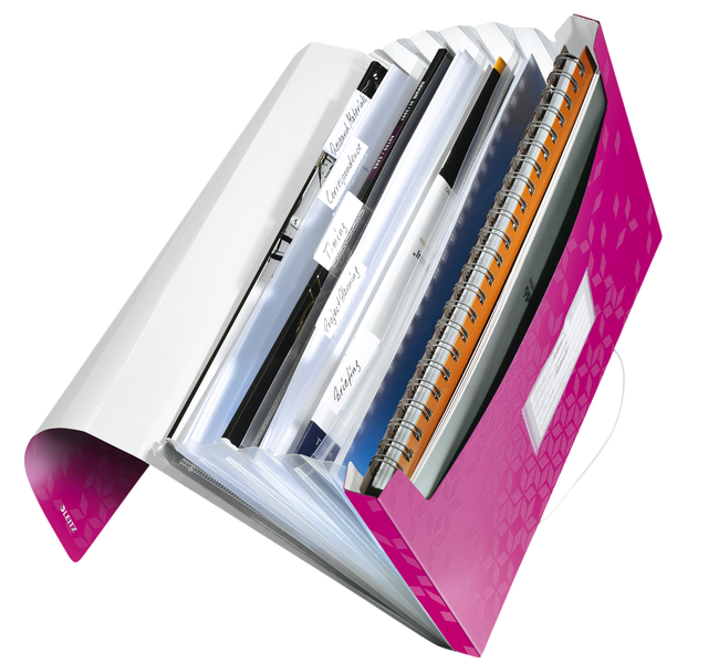 Projectmap Leitz WOW voor A4 6 vaks PP roze — Foto 2 von 2