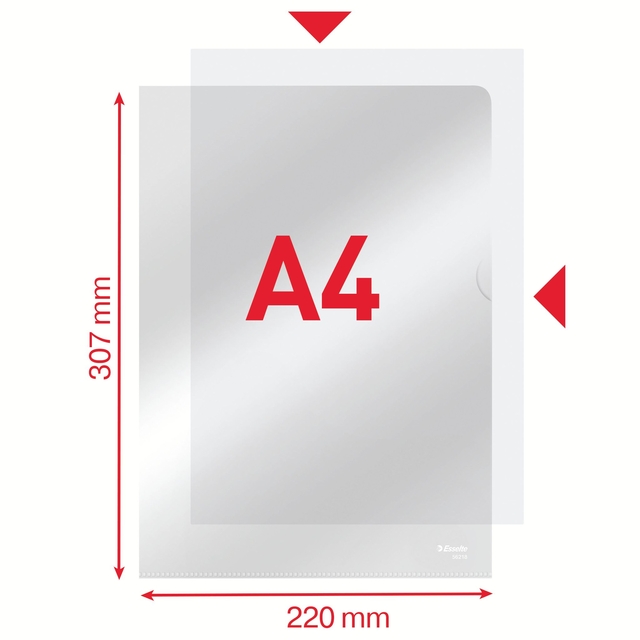 L-map Esselte standaard copy safe 0.11mm PP A4 glashelder — Foto 2 von 2
