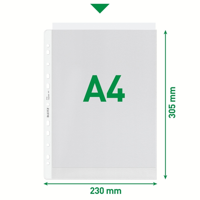 Showtas Leitz premium A4 0.13mm PP transparant — Foto 2 van 2