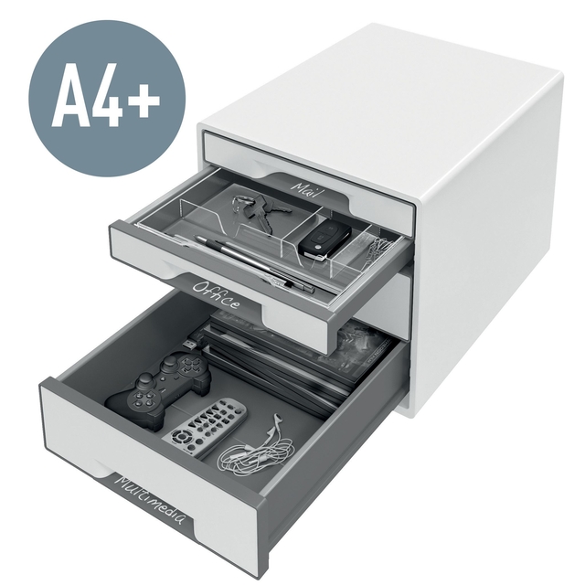 Ladenblok Leitz WOW CUBE A4 maxi 4 laden wit/grijs — Foto 2 von 2
