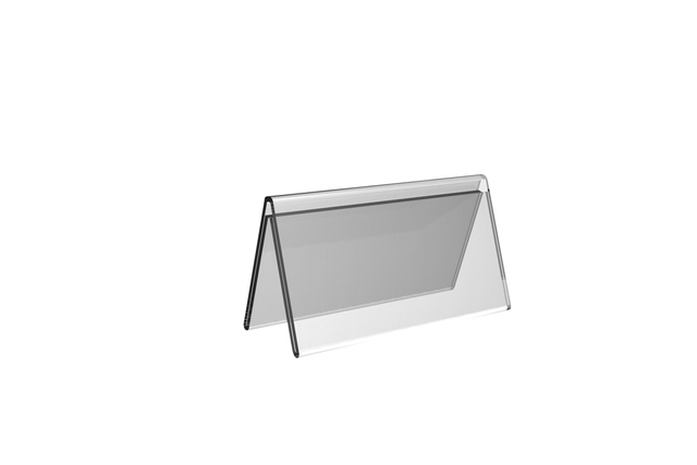 Tafelnaambord Europel V-standaard 70x150mm acryl — Foto 2 von 2