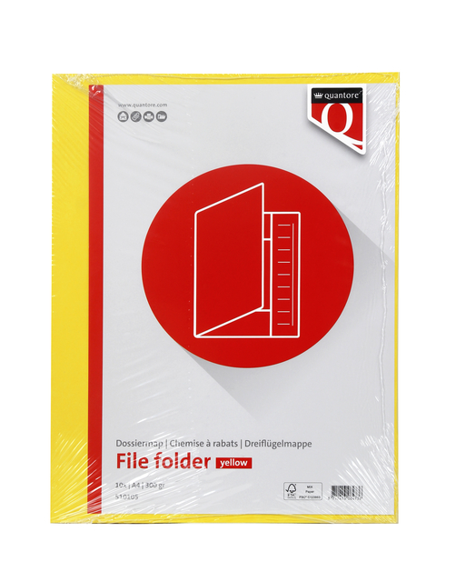 Dossiermap Quantore A4 320gr geel — Foto 2 von 2