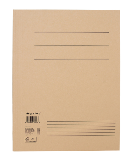 Dossiermap Quantore A4 320gr chamois