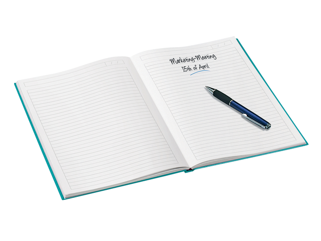 Notitieboek Leitz WOW A4 160 pagina's 90gr lijn ijsblauw — Photo 2 sur 2