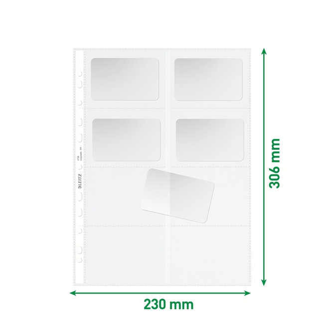 Showtas Leitz Premium voor visitekaartjes copy safe PP A4 glashelder 10 stuks — Foto 2 van 2
