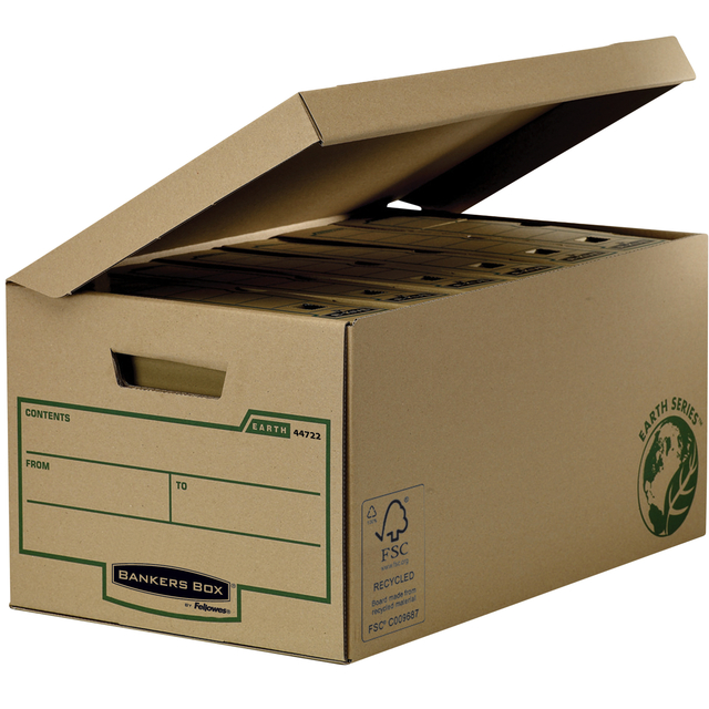 Opbergdoos Bankers Box Earth flip top bruin — Foto 2 von 2