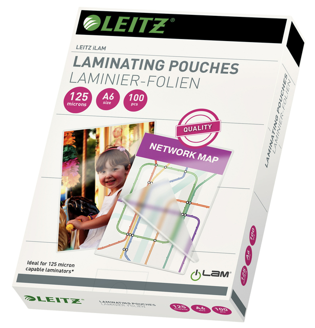Lamineerhoes Leitz ILAM A6 2x125micron EVA 100 stuks — Foto 2 von 2