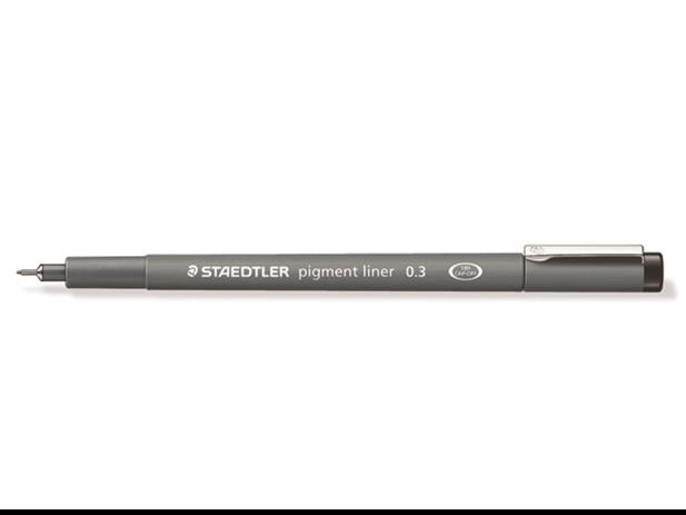Fineliner Staedtler Pigment 308 zwart 0.3mm