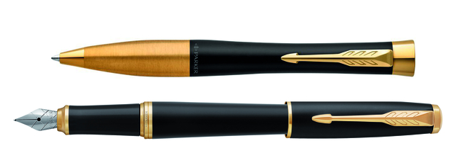 Balpen en vulpen Parker Urban matt black GT medium 2 stuks — Foto 2 von 2