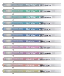 Gelschrijver Sakura Gelly Roll Stardust set à 12 kleuren