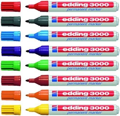 Viltstift edding 3000 rond 1.5-3mm rood-3