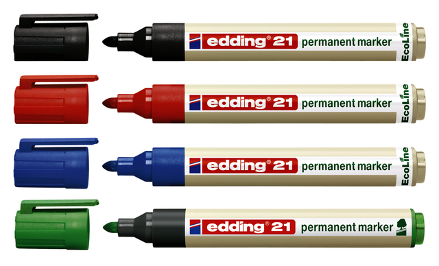 Viltstift edding 21 EcoLine rond zwart 1.5-3mm — Photo 2 sur 2