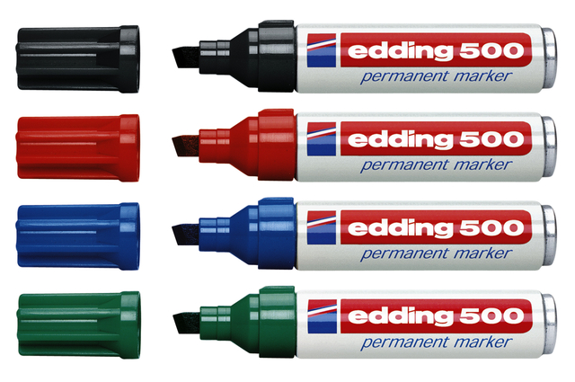 Viltstift edding 500 schuin 2-7mm zwart — Foto 2 von 2