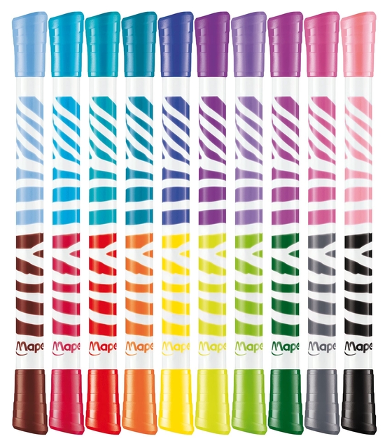 Viltstift Maped Color'Peps Duo Colors set á 10 stuks assorti — Foto 2 von 2