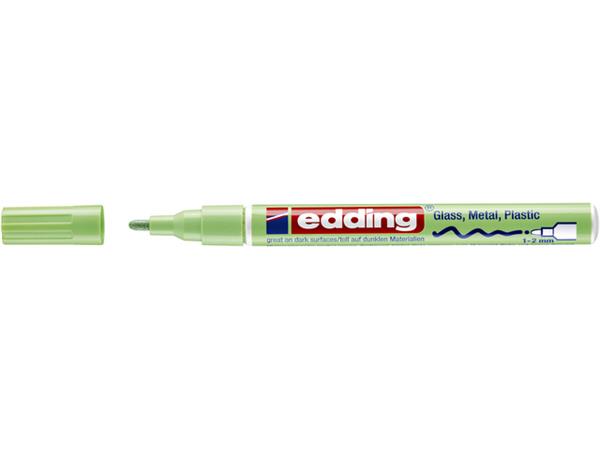 Paintmarker edding 751 op oliebasis 1-2mm pastel groen