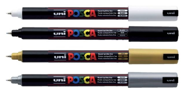 Paintmarker Uni POSCA PC1MR extra fijn wit — Foto 2 von 2