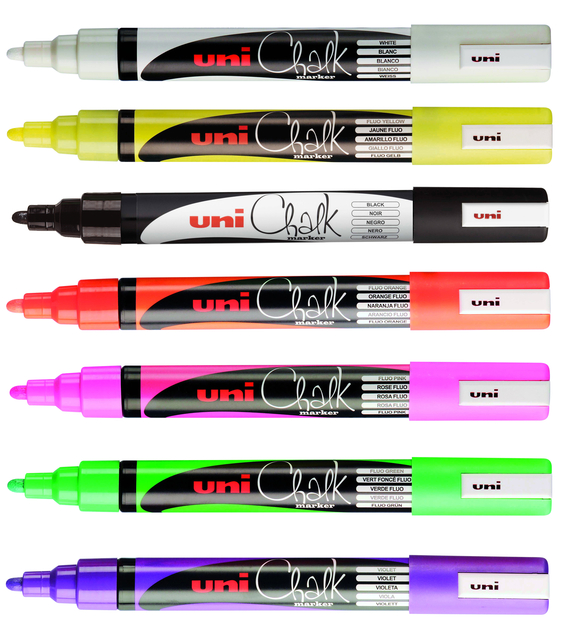 Krijtstift Uni-ball chalk rond 1.8-2.5mm wit — Foto 2 van 2