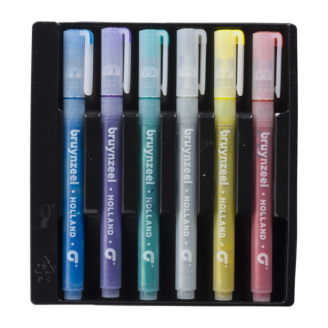 Viltstift Bruynzeel Kids assorti glitter 6 stuks — Foto 2 von 2