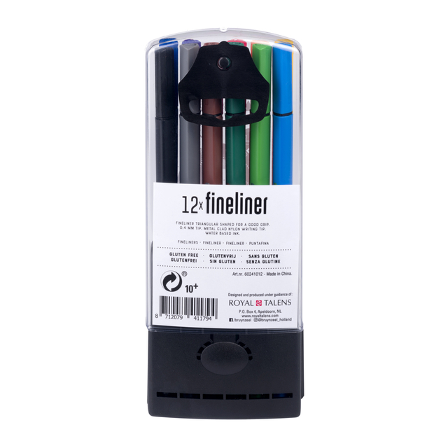 Fineliner Bruynzeel Teens 0,4mm ass 12 stuks — Foto 2 van 2