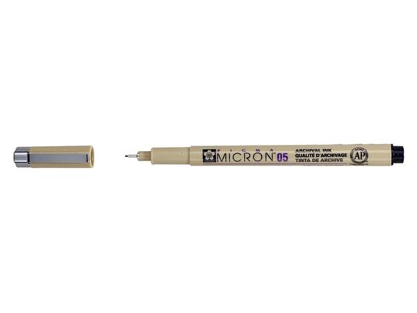 Fineliner Sakura Pigma Micron 05 0.45mm zwart