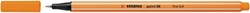 Fineliner STABILO point 88/54 fijn oranje