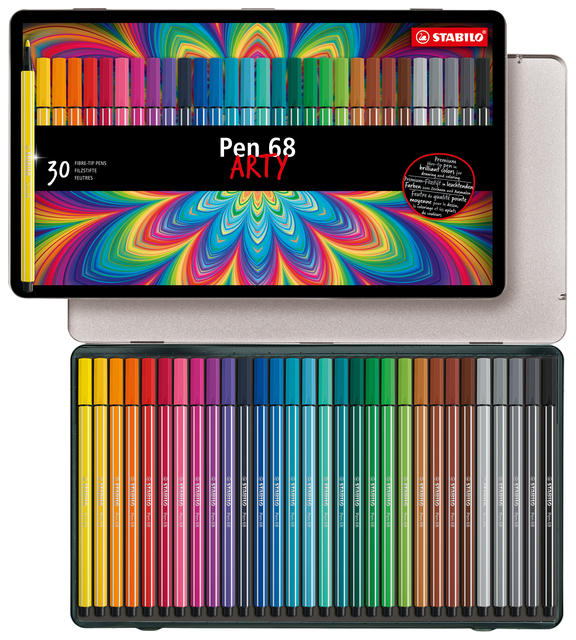 Viltstift STABILO Pen 68/30 Arty medium assorti blik à 30 stuks — Foto 2 von 2