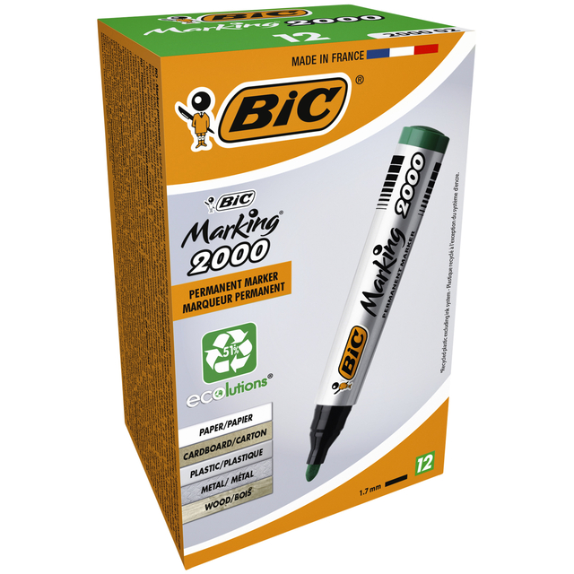 Viltstift Bic 2000 ecolutions rond large groen — Foto 2 von 2