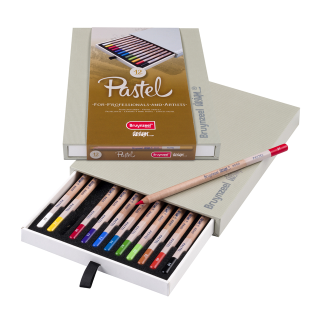 Kleurpotloden Bruynzeel 8840 Design pastel 12stuks assort — Foto 2 von 2