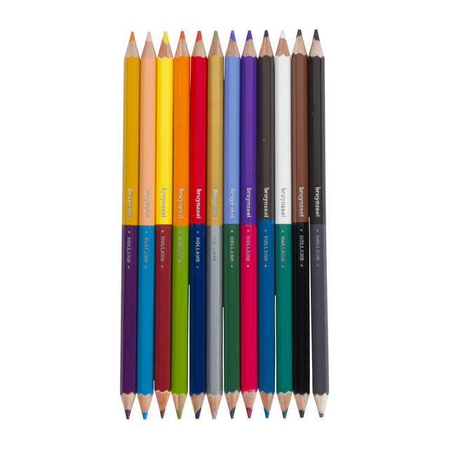 Kleurpotloden Bruynzeel Kids Twin Point assorti 12 stuks — Foto 2 von 2