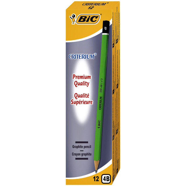 Potlood Bic Criterium 550 zeshoekig 4B — Foto 2 von 2