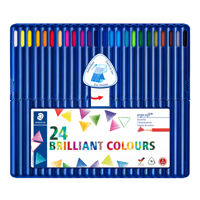 Kleurpotloden Staedtler Ergosoft driekantig 24stuks assorti — Foto 2 von 2