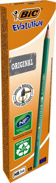 Potlood Bic Evolution ecolutions 650 zeshoekig HB — Foto 2 von 2