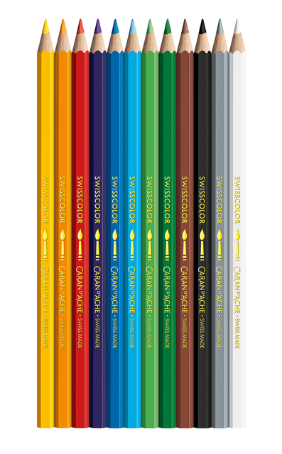 Kleurpotloden Caran D'ache aquarel doos à 12 stuks — Foto 2 von 2